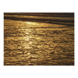 Impression Photo Californie Sunset Waves Ocean Seascape