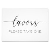 Impression Photo Calligraphie Script Mariage Faveurs Signer (Devant)