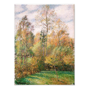Impression Photo Camille Pissarro - Automne, Poplars, Eragny