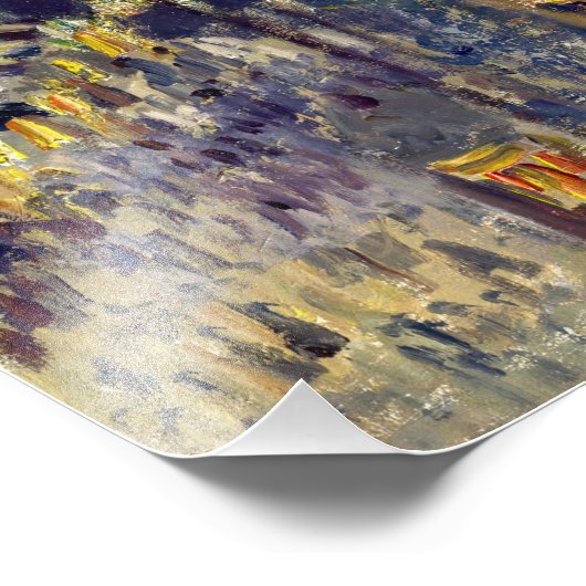 Impression Photo Camille Pissarro - Boulevard Montmartre en nuit (Coin)