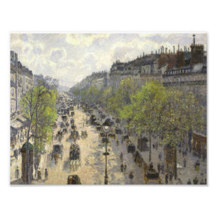 Impression Photo Camille Pissarro - Boulevard Montmartre, Printemps