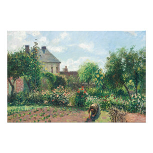 Impression Photo Camille Pissarro Le jardin de l'artiste à Eragny