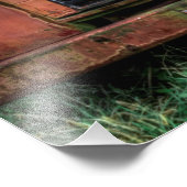 Impression Photo Camion de ramassage international Antique Red (Coin)