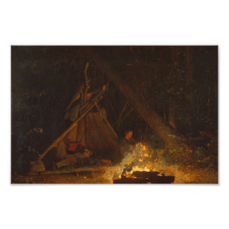 Impression Photo Camp Fire Winslow Homer