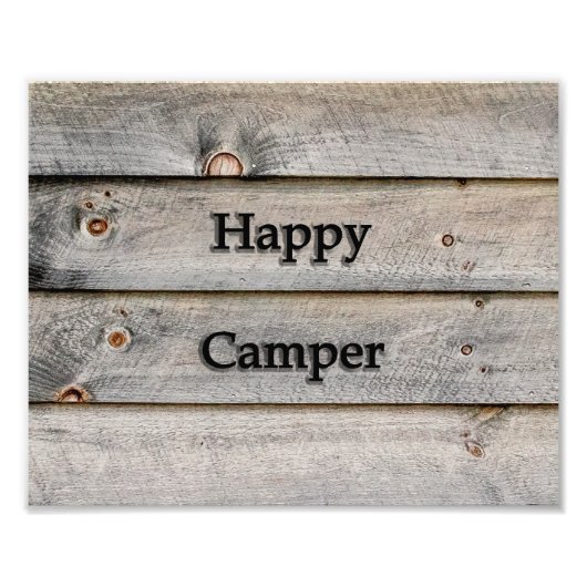 Impression Photo Camper 10x8 heureux (Devant)