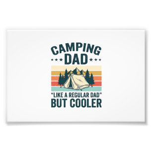 Impression Photo Camping Papa Vintage Retro Vêtement Vectoriel Exté