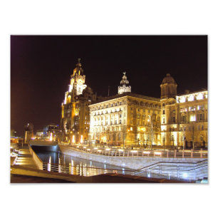 Impression Photo Canal et trois grâces, tête de pilier, Liverpool,