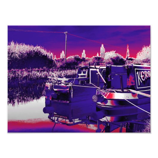 IMPRESSION PHOTO CANAL NARROWBOATS (Devant)
