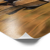 Impression Photo Canard à bois sur le lac Golden (Coin)