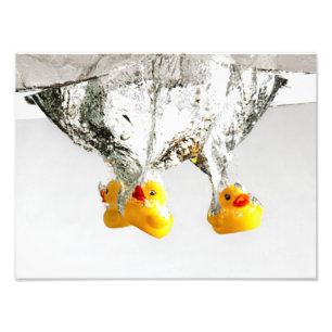 Impression Photo Canards en caoutchouc