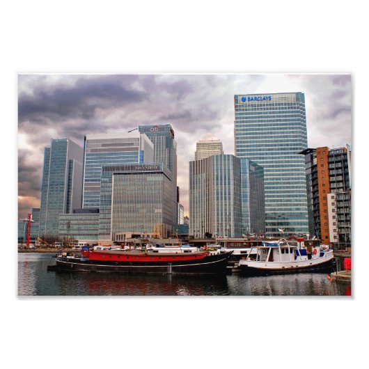 Impression Photo Canary Wharf London Docklands Angleterre Royaume-U (Devant)