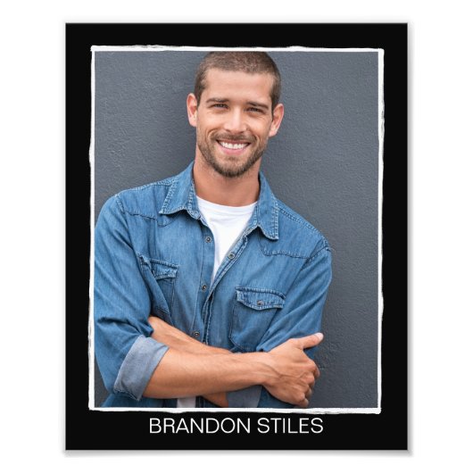 Impression Photo Capture d'écran de l'acteur rétro en ligne de bord (Devant)