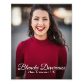 Impression Photo Capture d'écran du portrait de modèle Pageant (Devant)