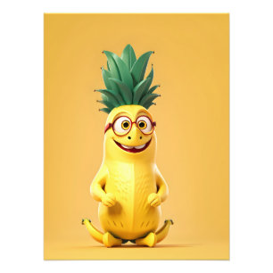 Impression Photo Caractère de banane drôle