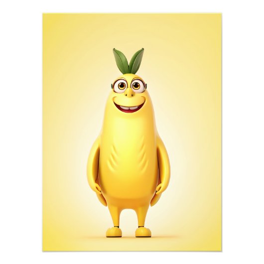 Impression Photo Caractère de banane drôle (Devant)