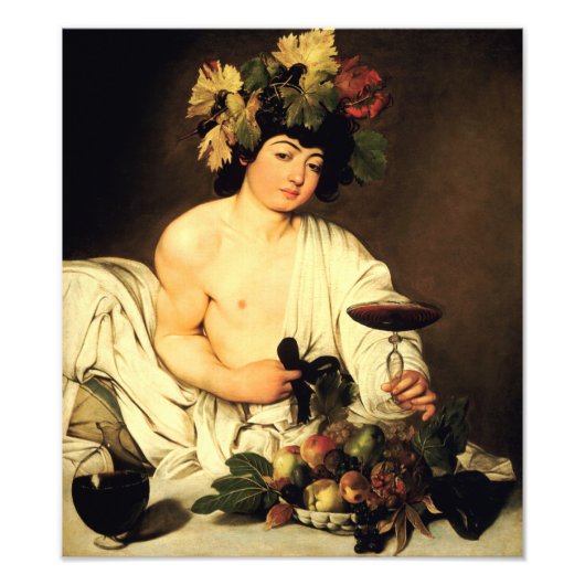 Impression Photo Caravage Bacchus (Devant)