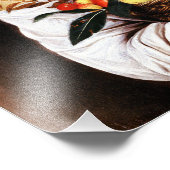 Impression Photo Caravaggio Garçon avec un panier de fruits (Coin)