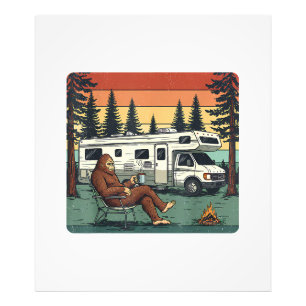 Impression Photo Caravane Motorhome Vintage RV Aventure Bigfoot
