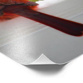 Impression Photo Cardinal avec Visiteur du Ciel poème 12x12 (Coin)