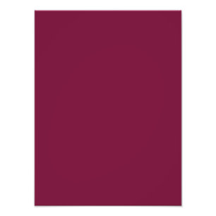 Impression Photo Cardinal Bourgogne Rouge Solid Trend Arrière - pl