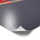 Impression Photo Cardinal du Nord chez l'aubépine (Coin)