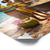 Impression Photo Caribbean Beach Feast Under the Golden Sun (Coin)