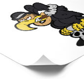 Impression Photo Caricature de Griffon Vulture | choisir la couleur (Coin)