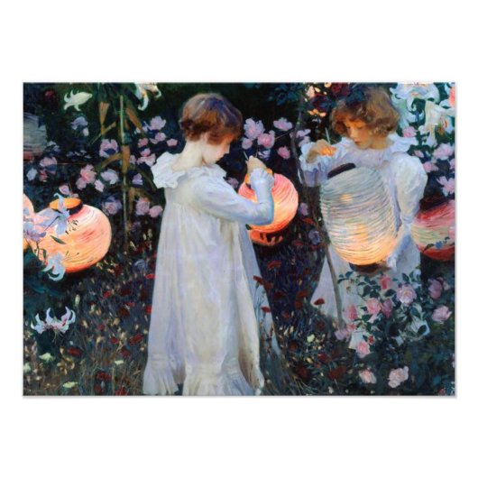 Impression Photo Carnation de John Singer Sargent, Lily, Lily, Rose (Devant)