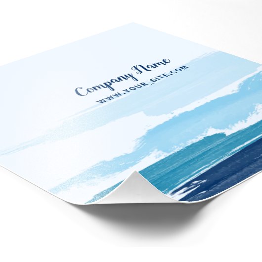 Impression Photo Carré de brosses d'eau (Coin)