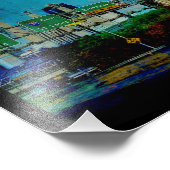 Impression Photo Carré Skyline de Kansas City (Coin)