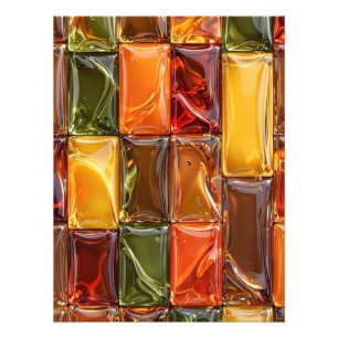 Impression Photo Carreaux de Mosaïque en Verre Automne Chaud - Ambr