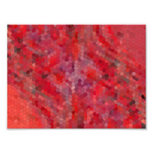 Impression Photo Carreaux de mosaïque rouges