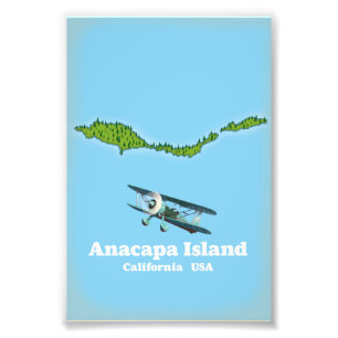 Impression Photo Carte Anacapa Island California USA