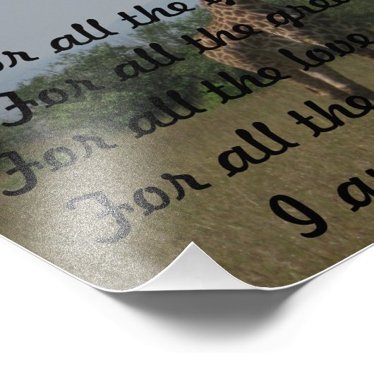 Impression Photo carte d'appréciation du pasteur (Coin)