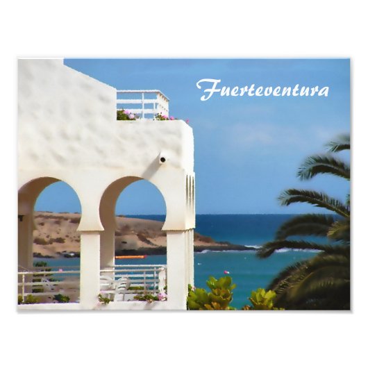 Impression Photo Carte de Fuerteventura (Devant)