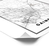 Impression Photo Carte de Gainesville (Coin)