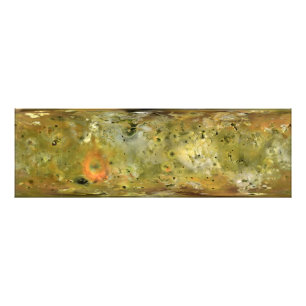 Impression Photo Carte de la lune de Jupiter Lo