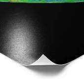 Impression Photo Carte de l'élévation de surface de la planète Vénu (Coin)