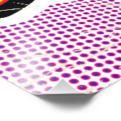 Impression Photo Carte de l'Irak illustrée par Pop Art (Coin)