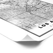 Impression Photo Carte de Los Angeles (Coin)