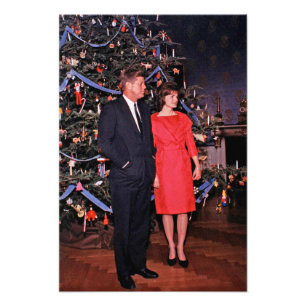 Impression Photo Carte de Noël du président américain John Kennedy