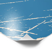 Impression Photo Carte de voyage illustrée de l'Inde (Coin)