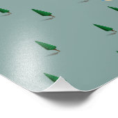 Impression Photo Carte du lac George New York (Coin)