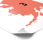 Impression Photo Carte électorale du Collège électoral américain de (Coin)