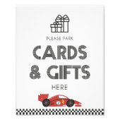 Impression Photo Carte et cadeaux Course Voiture Signale (Devant)