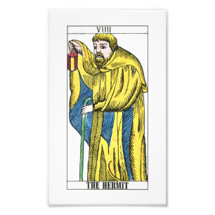 Impression Photo Carte Tarot Hermit