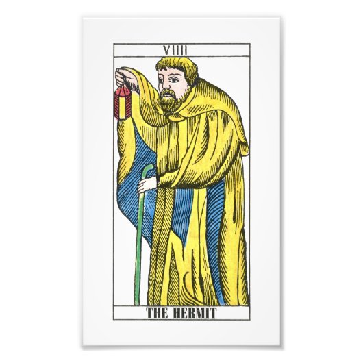 Impression Photo Carte Tarot Hermit (Devant)