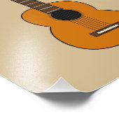 Impression Photo Carton simple de guitare acoustique (Coin)