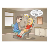 Impression Photo Carton; une blonde vient chez le dentiste (Devant)