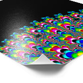 Impression Photo Cascade arc-en-ciel - Art fractal (Coin)